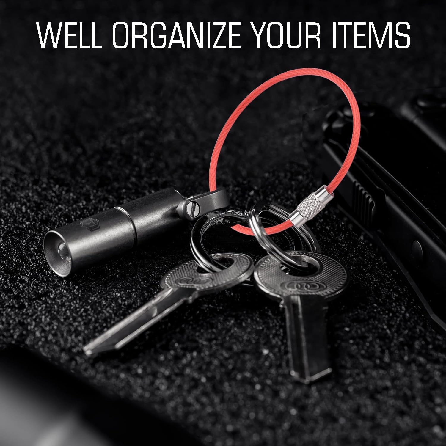 CooBigo 16 Pack Stainless Steel Loops 2mm Coated Wire Keychain Cable Large Keyrings 6 inch Key Chain for Luggage Tags, Key Tags, Keyrings, Kitchen utensils, Duster-Assorted Colors