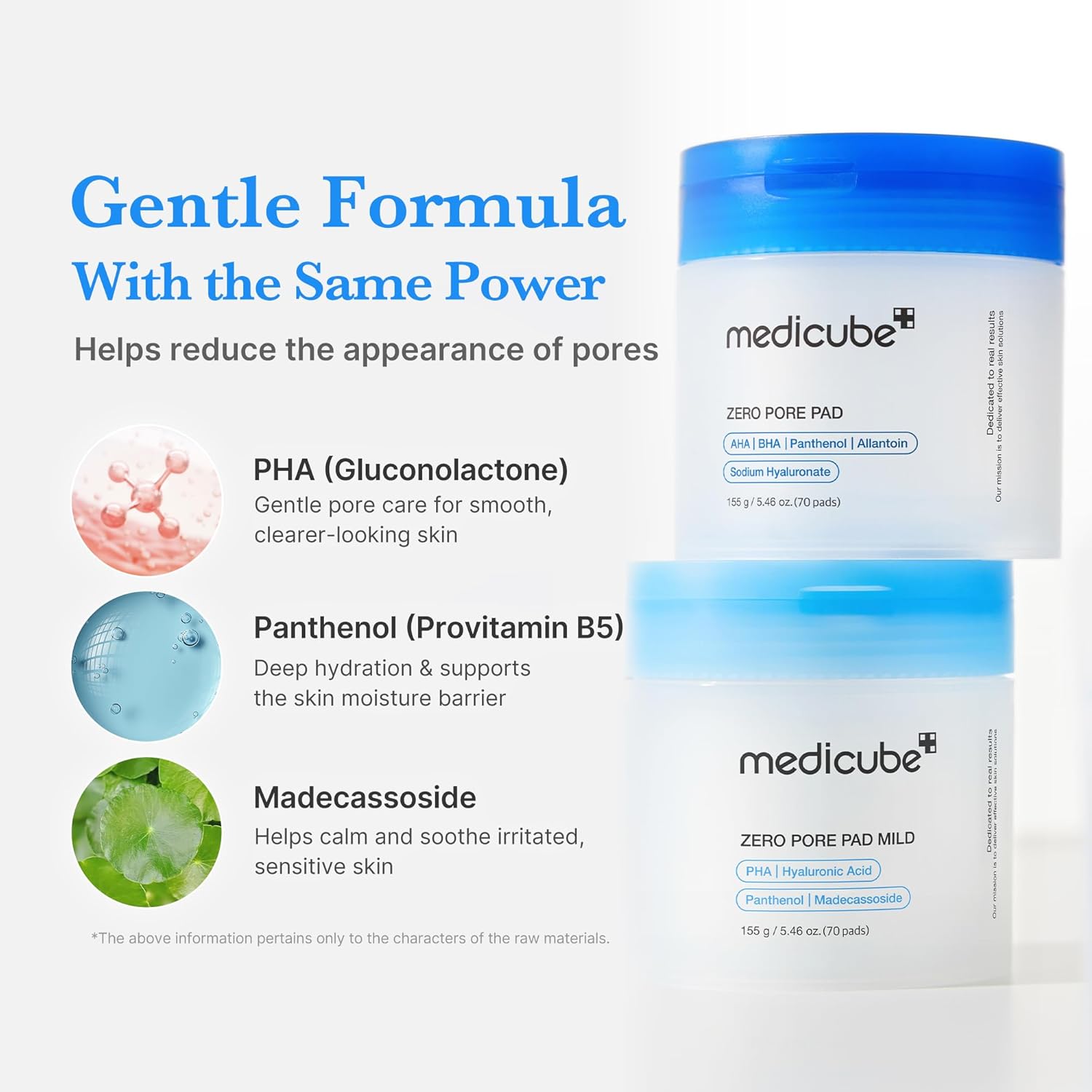 Medicube Zero Pore Pads 2.0, Dual-Textured Facial Toner Pads for Exfoliation and Pore Care with 4.5% AHA Lactic Acid & 0.45% BHA Salicylic Acid, Ideal for All Skin Types, Korean Skin Care (70 units)