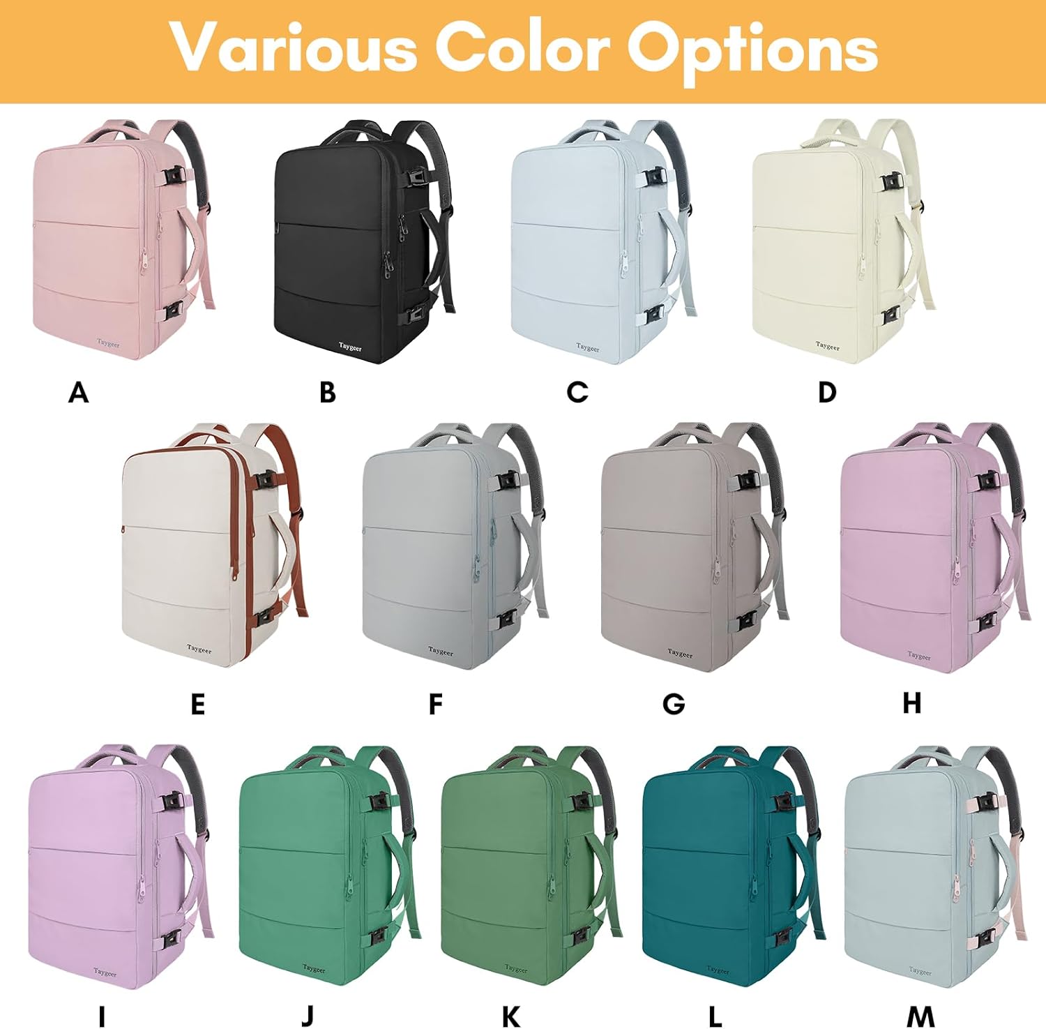 Taygeer Travel Backpack for Women, Carry On Backpack with USB Charging Port & Shoe Pouch, TSA 15.6inch Laptop Mochila Flight Approved, Nurse Bag Casual Daypack for Weekender Business Hiking, Pink