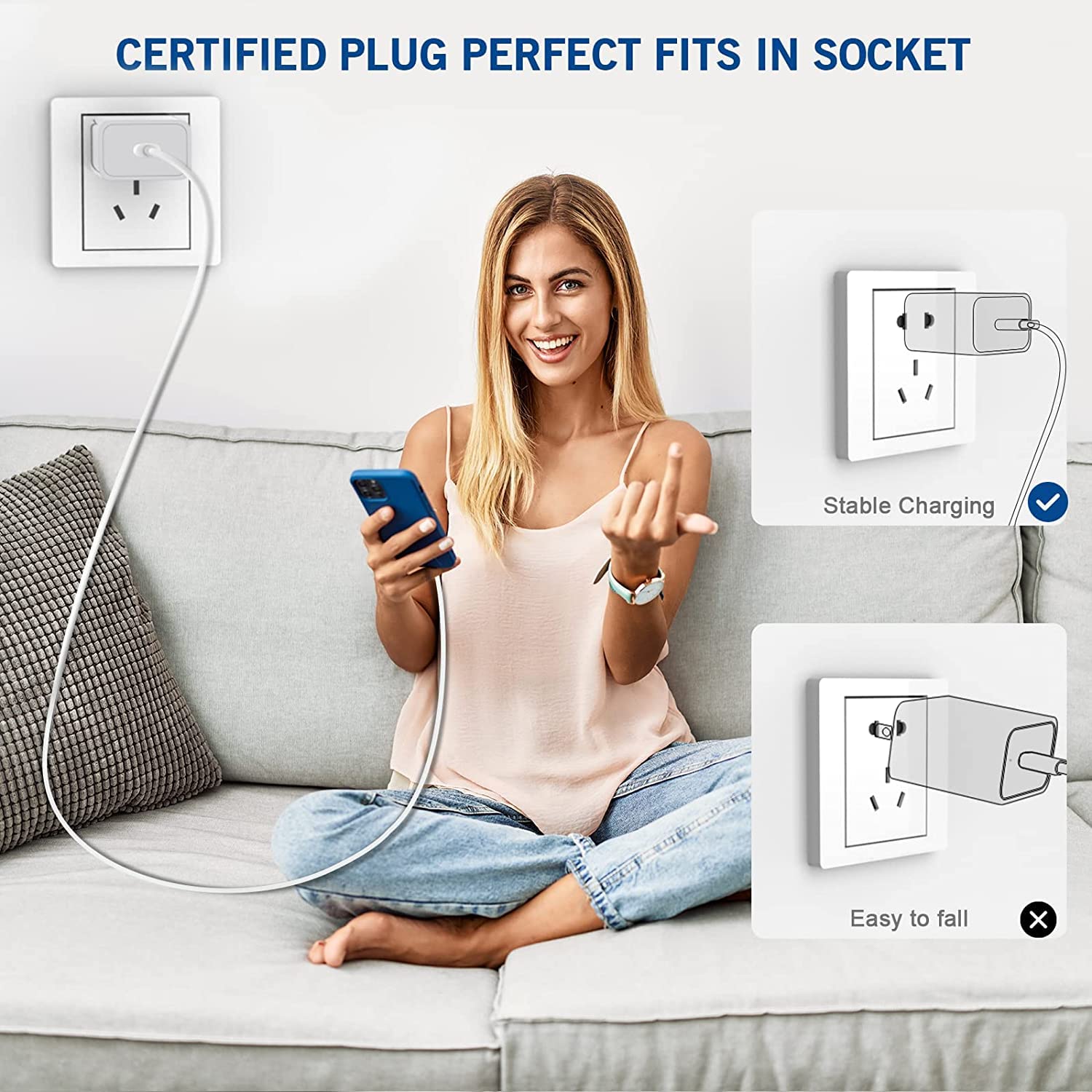 Fast iPhone Charger, iPhone Charger Fast Charging 2Pack Quick Chargers 6ft Long USB C to Lightning Cable Quick Charging Cord USB Charge Block Adapter for iPhone 14 Plus/14 ProMax/13 Mini 12/11/XS/iPad