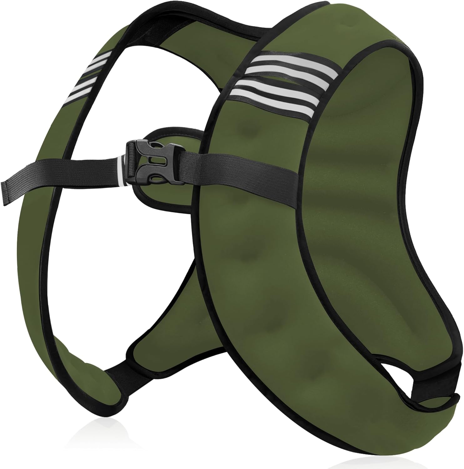 Weighted Vest Men or Women - 5/10/15/20/25/30lbs Weights with Reflective Stripe, Weighted Vest for Workout Equipment for Strength Training Running - Walking Weight Loss