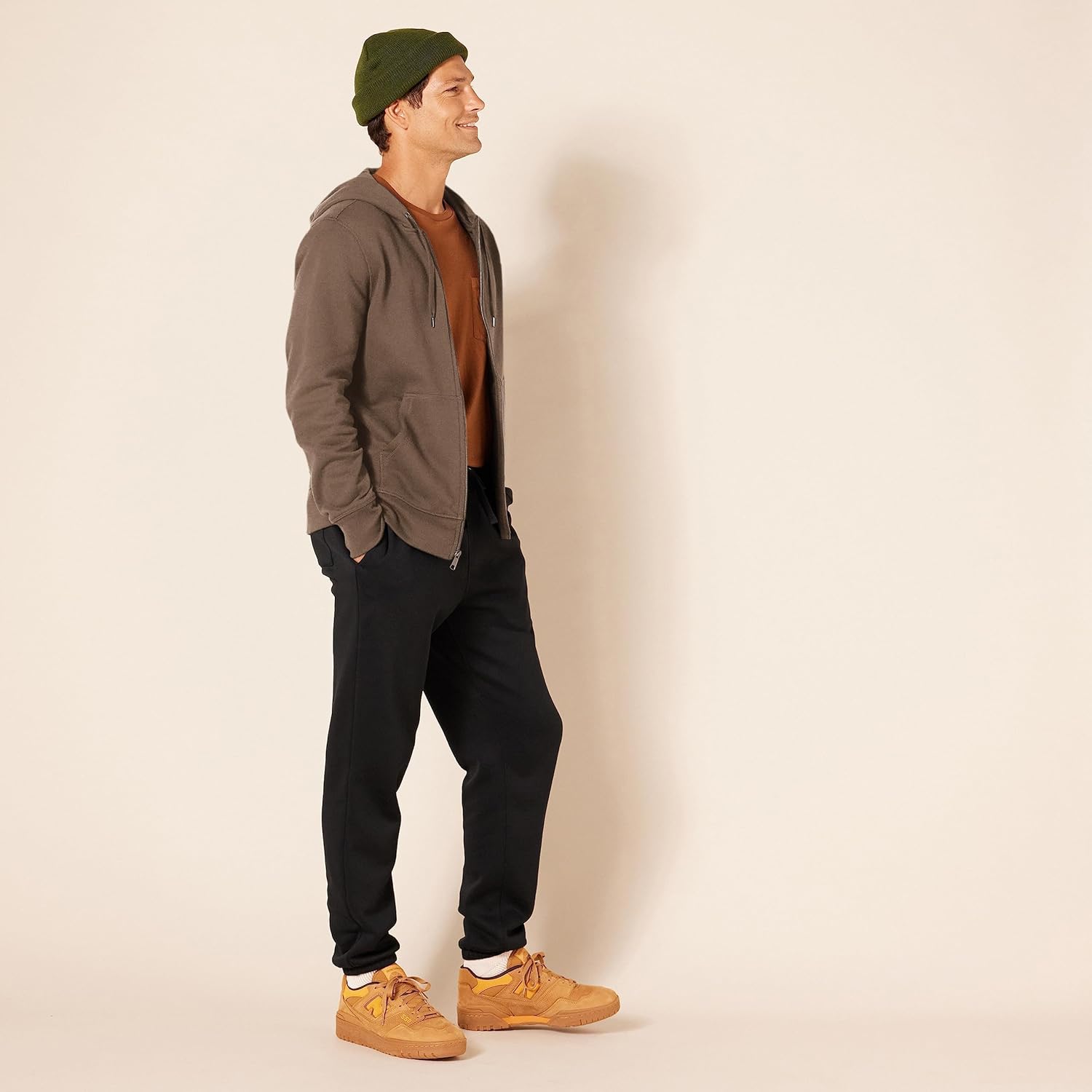 Essentials Men's Full-Zip Fleece Hoodie (Available in Big & Tall)