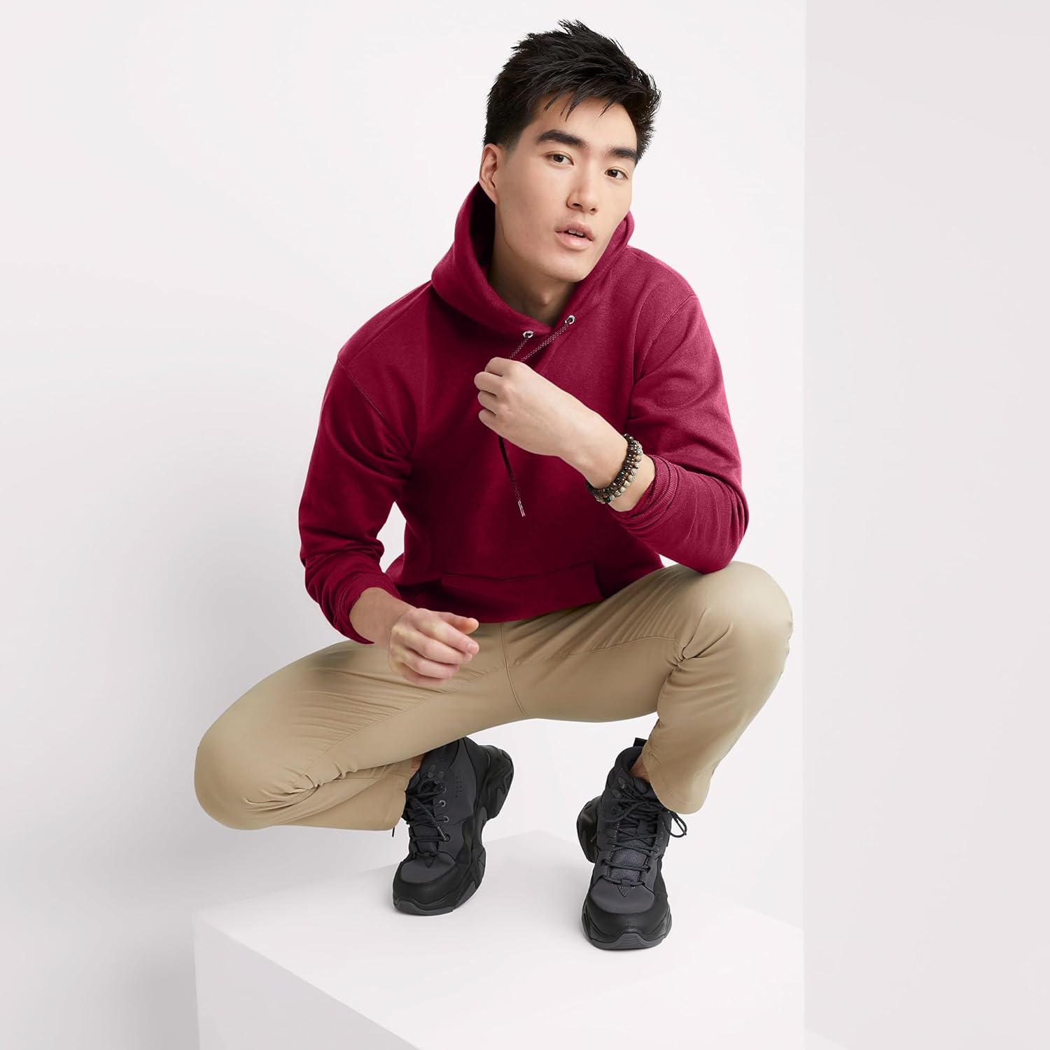 Hanes mens Hoodie, Ecosmart Fleece Hoodie, Hooded Sweatshirt for Men