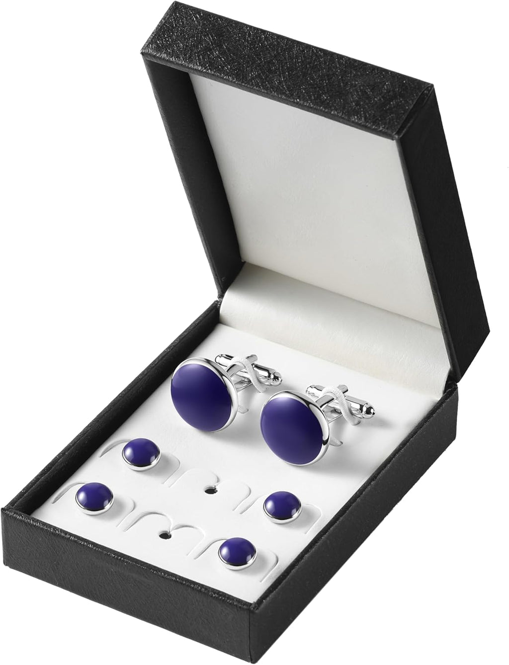 Zealmer 316L Stainless Steel Cufflinks Shirt Studs Business Wedding Gifts for Men