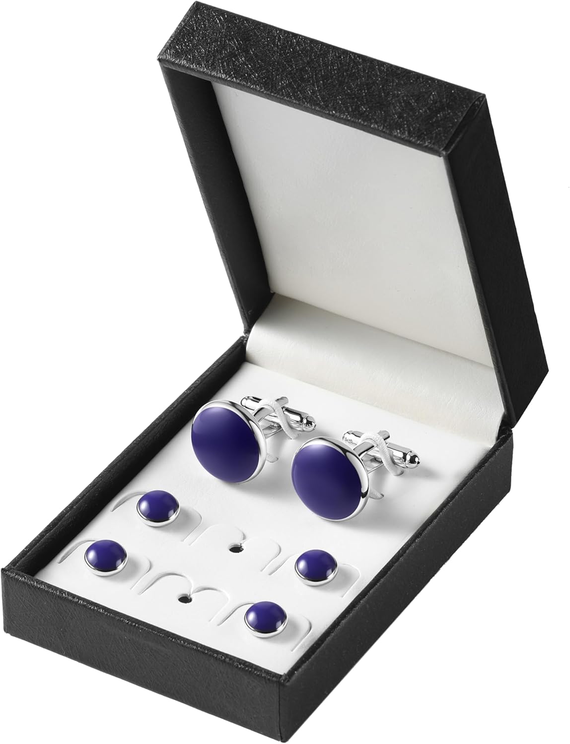 Zealmer 316L Stainless Steel Cufflinks Shirt Studs Business Wedding Gifts for Men