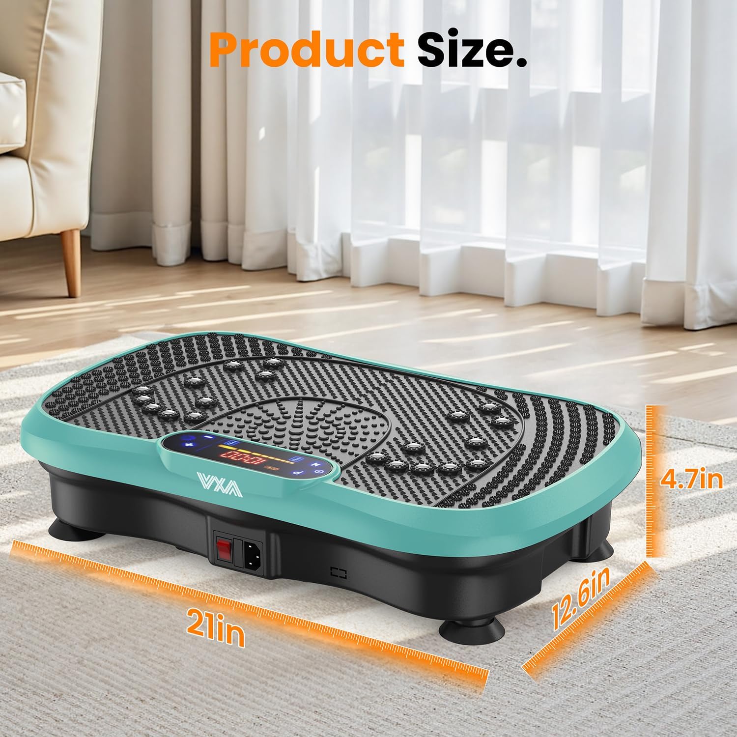 AXV Vibration Plate Fitness Platform Exercise Machine Vibrating Shaking Full Body Shaker Workout Vibrate Stand Shake Board Sport Gym for Weight Loss Fat Burner for Women Men