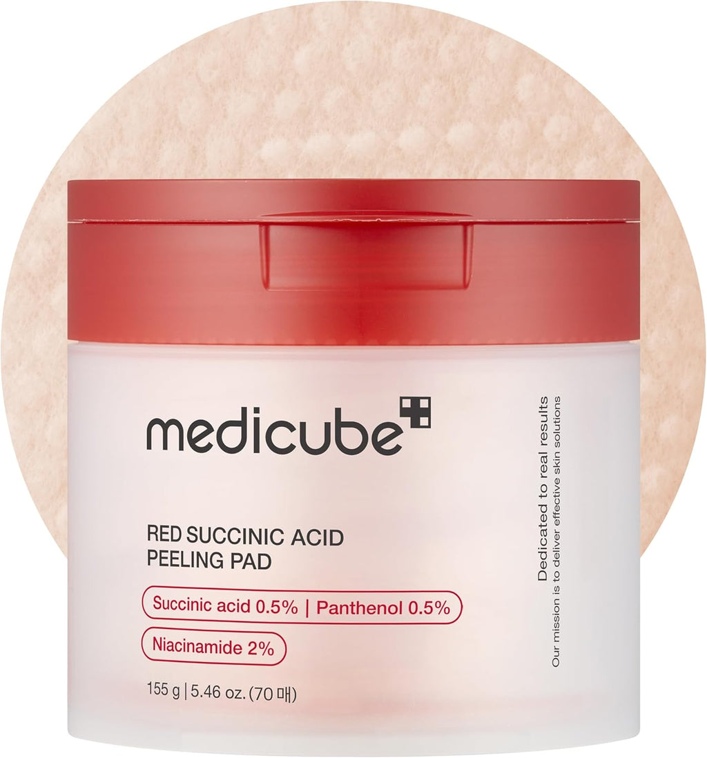 Medicube Zero Pore Pads 2.0, Dual-Textured Facial Toner Pads for Exfoliation and Pore Care with 4.5% AHA Lactic Acid & 0.45% BHA Salicylic Acid, Ideal for All Skin Types, Korean Skin Care (70 units)