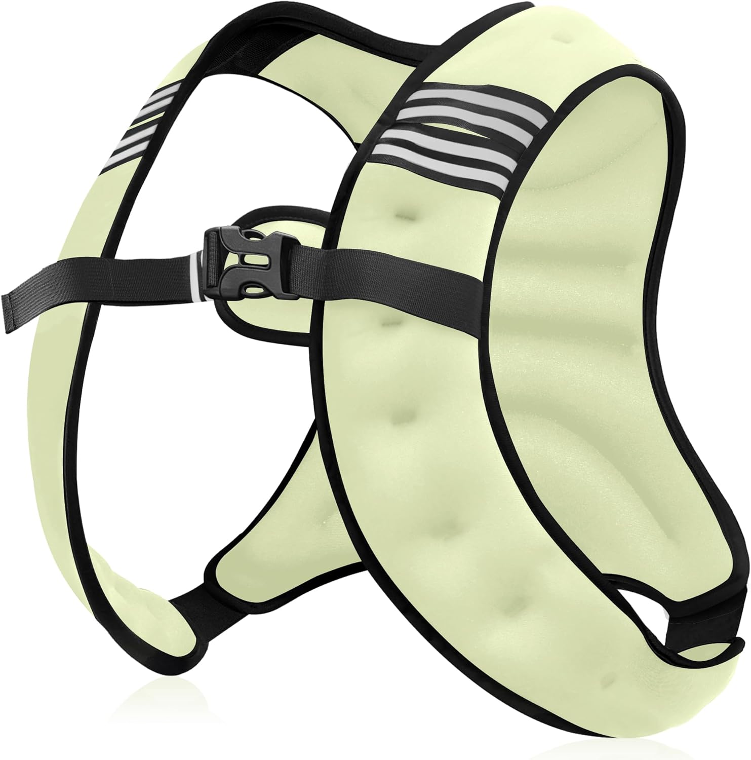 Weighted Vest Men or Women - 5/10/15/20/25/30lbs Weights with Reflective Stripe, Weighted Vest for Workout Equipment for Strength Training Running - Walking Weight Loss