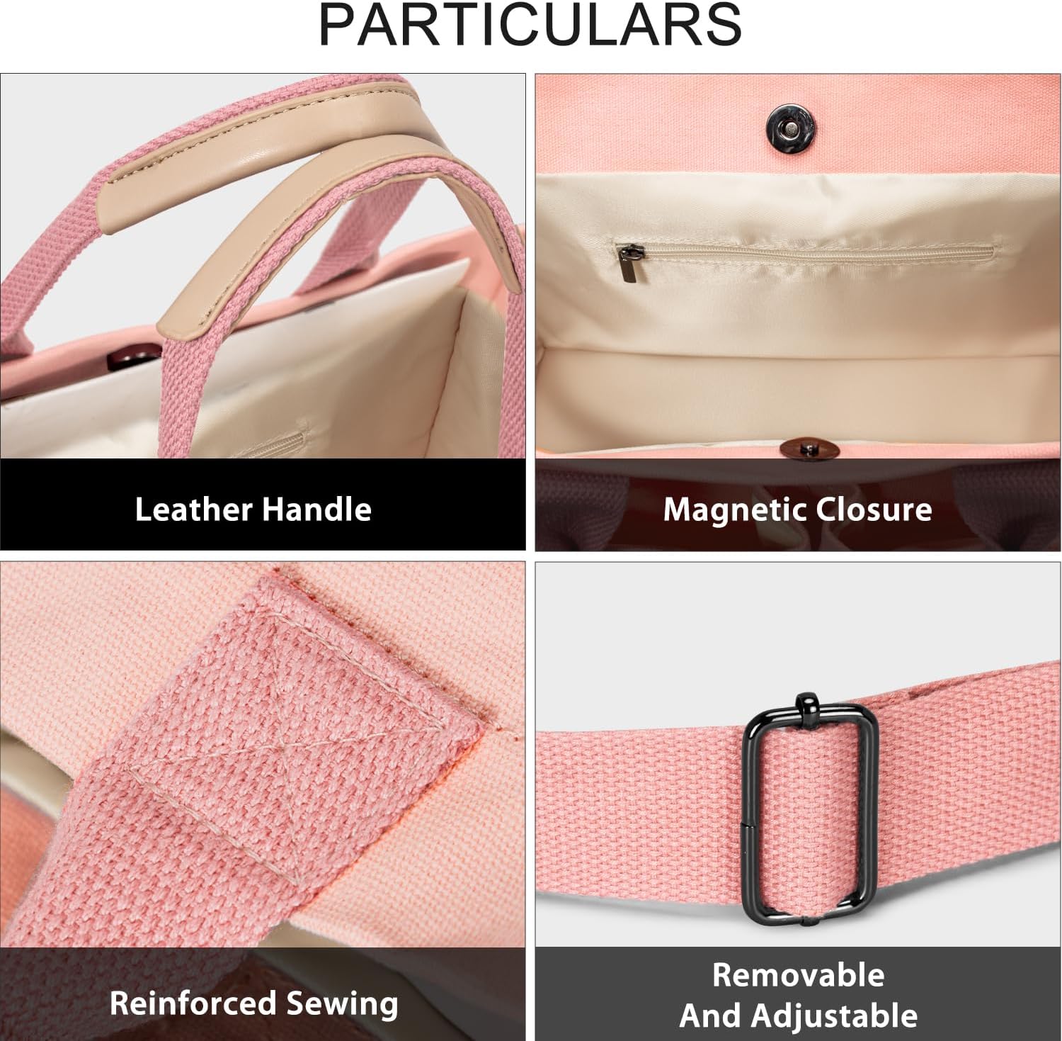 Tote Bags for Women Canvas Tote Purse Crossbody with Pockets Top Handle Shoulder Satchel Bag for Women