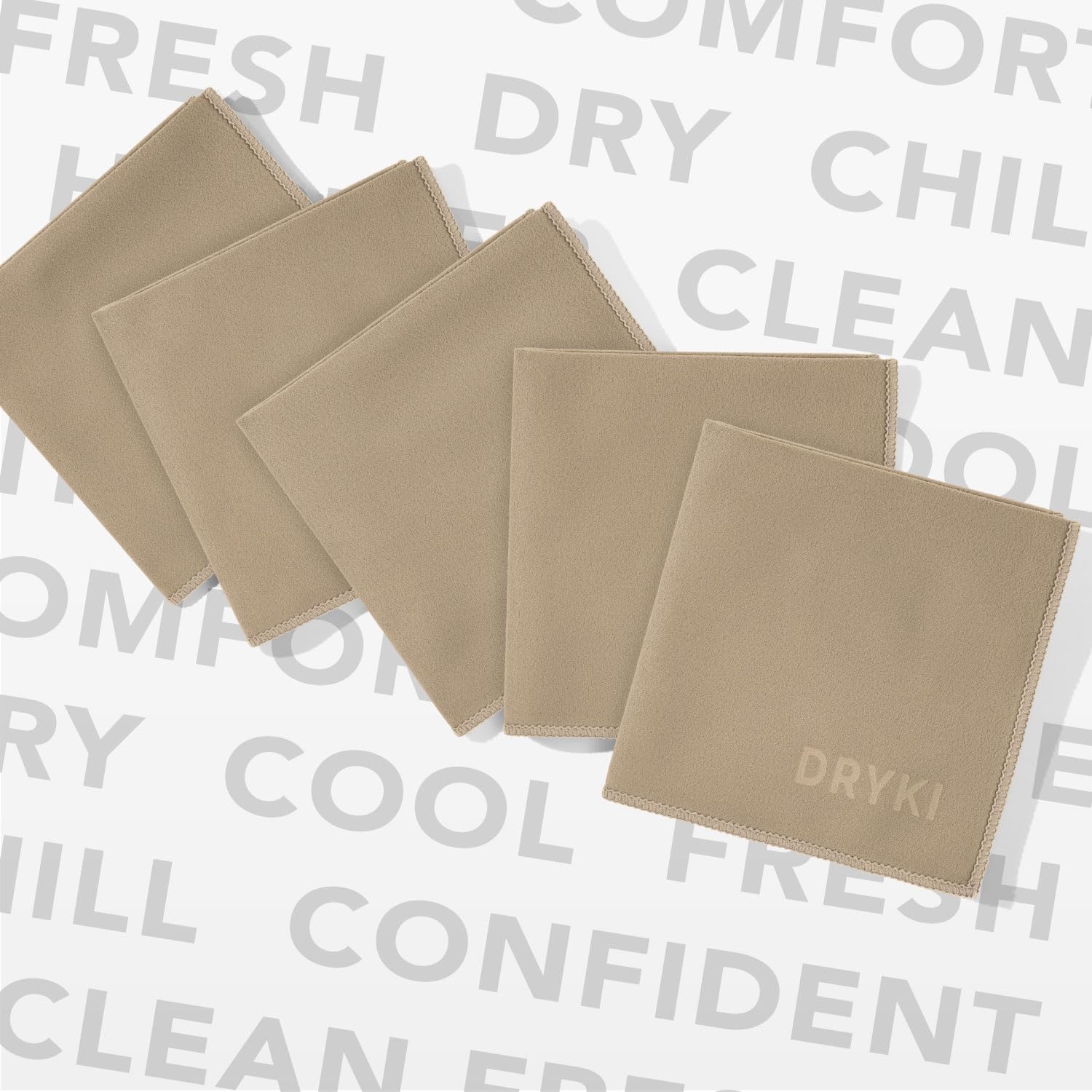 Sweat Absorbing Handkerchiefs - The Original Pocket-Sized Sweat Towels - Quick-Dry Microfiber Sweat Rags for Face, Hands, & Body - Men & Women - Gym, Sports, and Work (Black: 5 Pack)