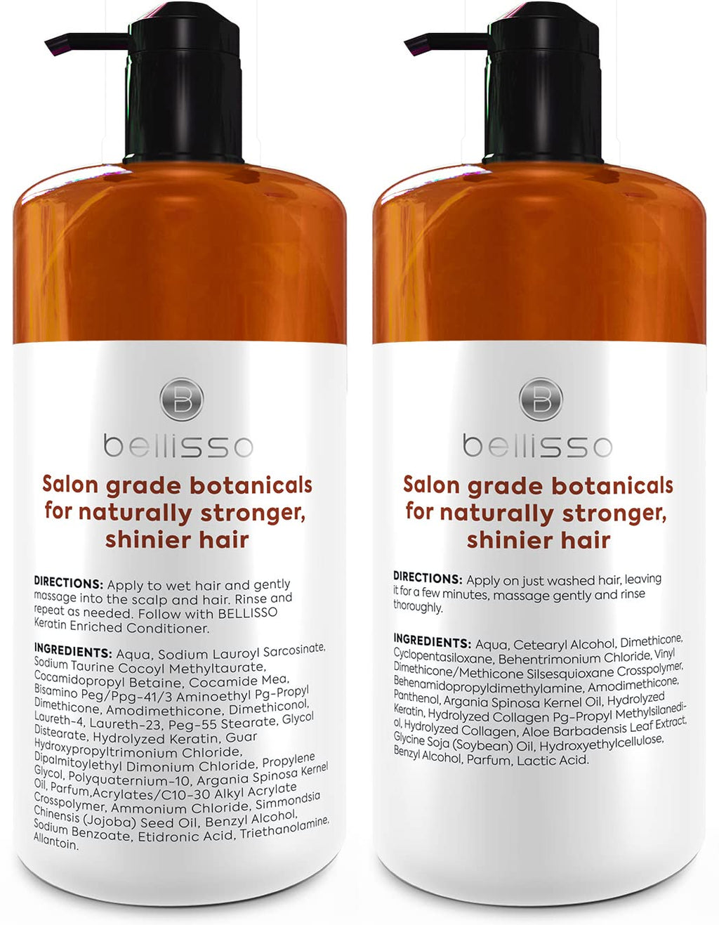 Biotin Shampoo and Conditioner Set - Sulfate and Paraben Free Treatment for Men and Women - Hair Thickening Volumizing Products to Help Boost Thinning Hair with Added Keratin