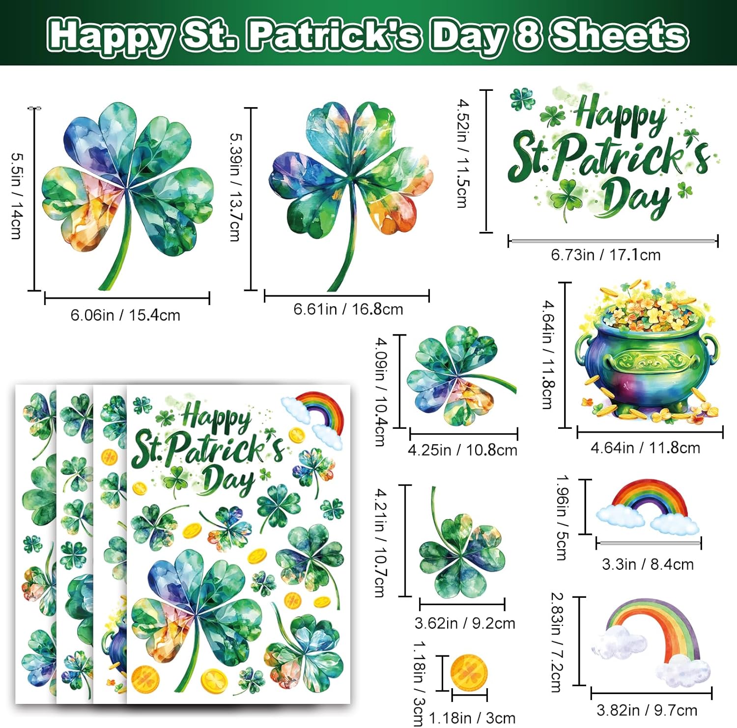 Pink Halloween Window Clings Decor, Cute Window Stickers Decoration, Ghost Bat Pumpkin Decals for Home Classroom Kids Rooms, 9 Sheets