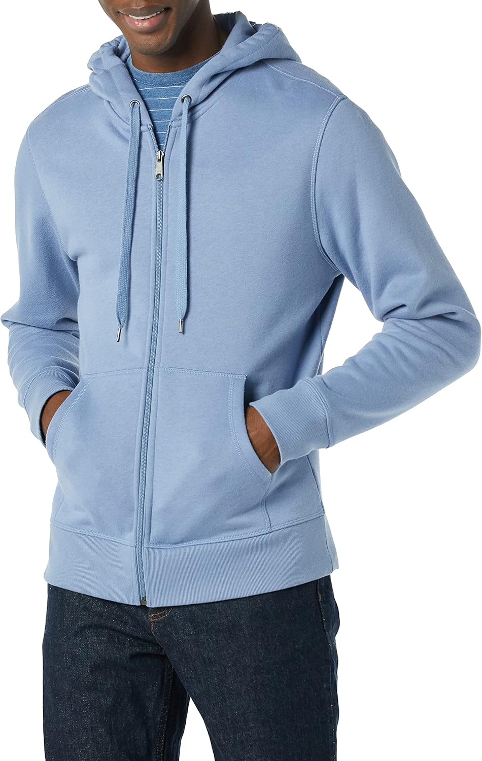 Essentials Men's Full-Zip Fleece Hoodie (Available in Big & Tall)