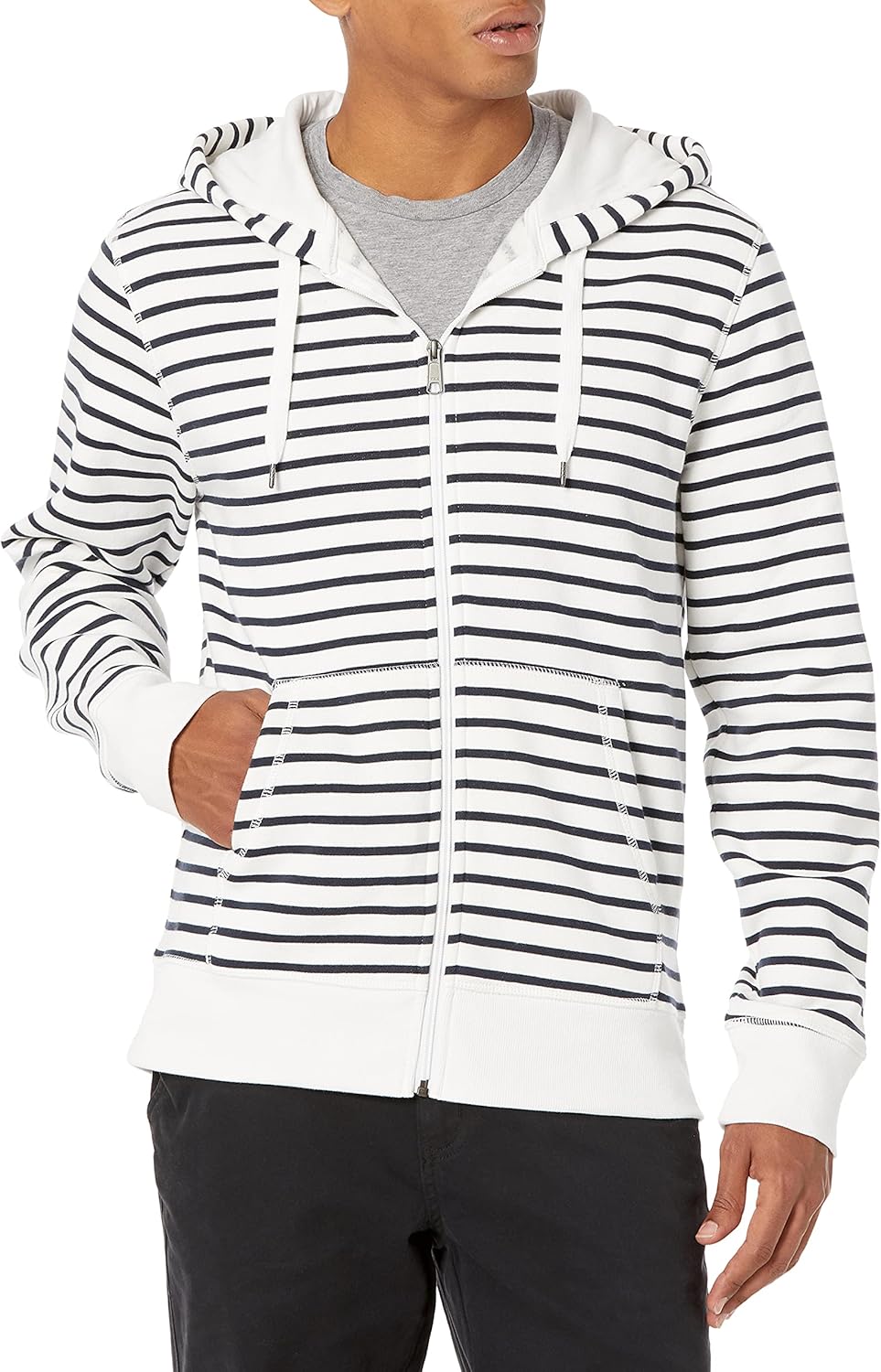 Essentials Men's Full-Zip Fleece Hoodie (Available in Big & Tall)