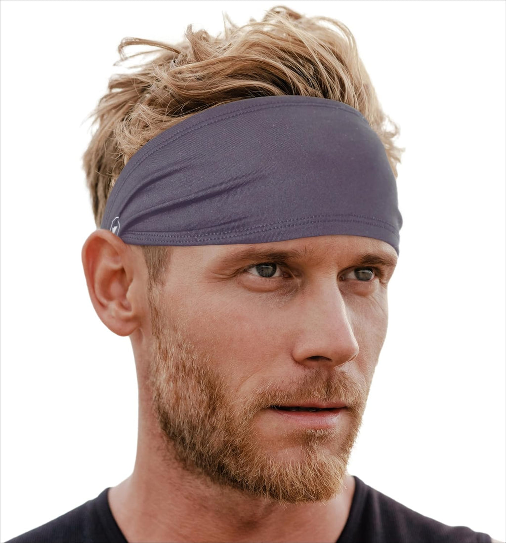 Tough Outfitters Headband for Men - Mens Headbands - Working Out Sports Performance Head Bands - Athletic Cycling Running Sweat Band, Football Headbands - Sweat Bands Men/Women