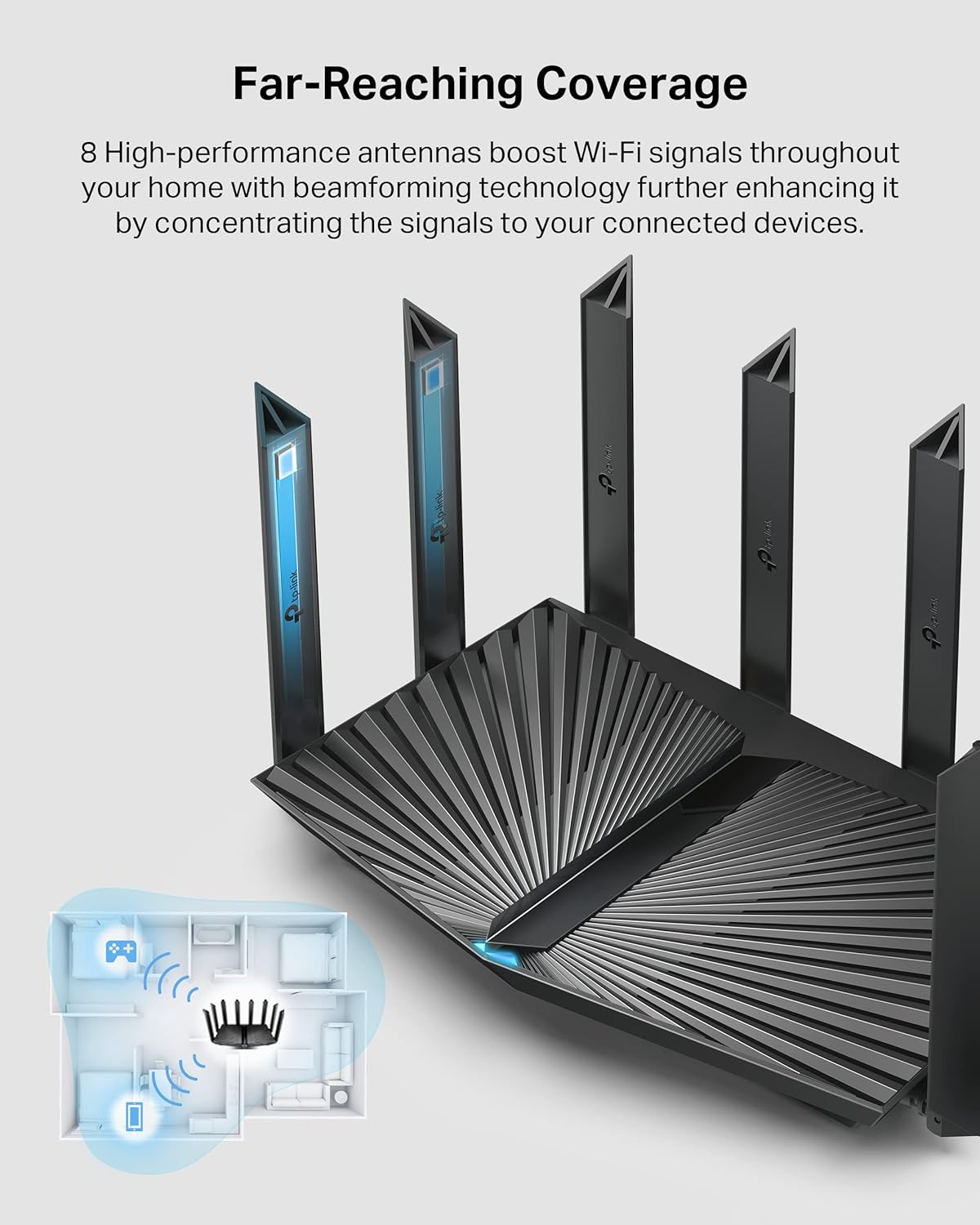 TP-Link AX1800 WiFi 6 Router V4 (Archer AX21) – Dual Band Wireless Internet, Gigabit, Easy Mesh, Works with Alexa - A Certified for Humans Device, Free Expert Support