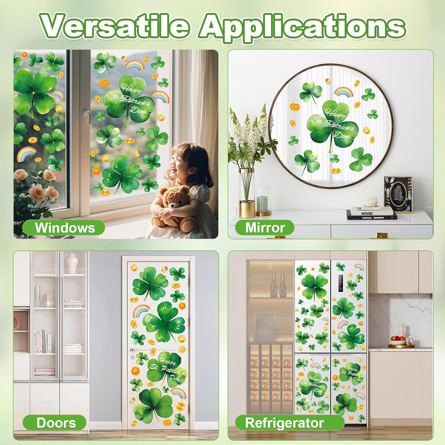 Pink Halloween Window Clings Decor, Cute Window Stickers Decoration, Ghost Bat Pumpkin Decals for Home Classroom Kids Rooms, 9 Sheets