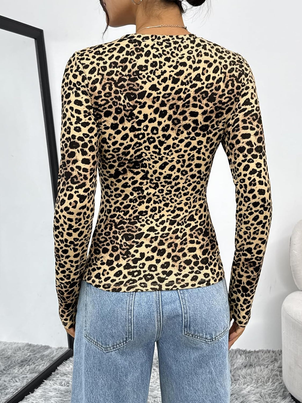 Trendy Queen Womens Long Sleeve T Shirts Fall Fashion 2025 Basic Crop Tops Going Out Outfits Y2k Clothes