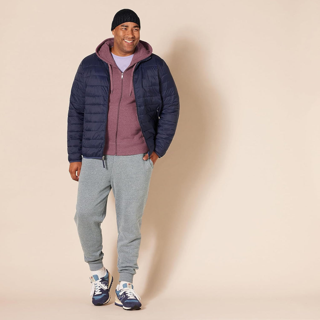 Essentials Men's Full-Zip Fleece Hoodie (Available in Big & Tall)