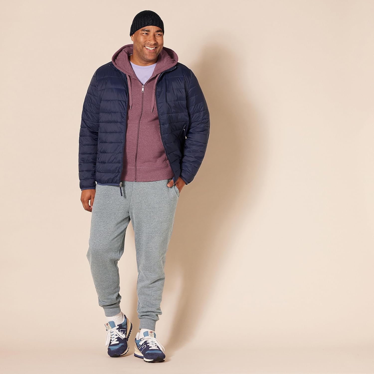 Essentials Men's Full-Zip Fleece Hoodie (Available in Big & Tall)