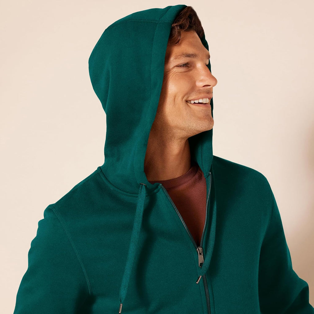 Essentials Men's Full-Zip Fleece Hoodie (Available in Big & Tall)