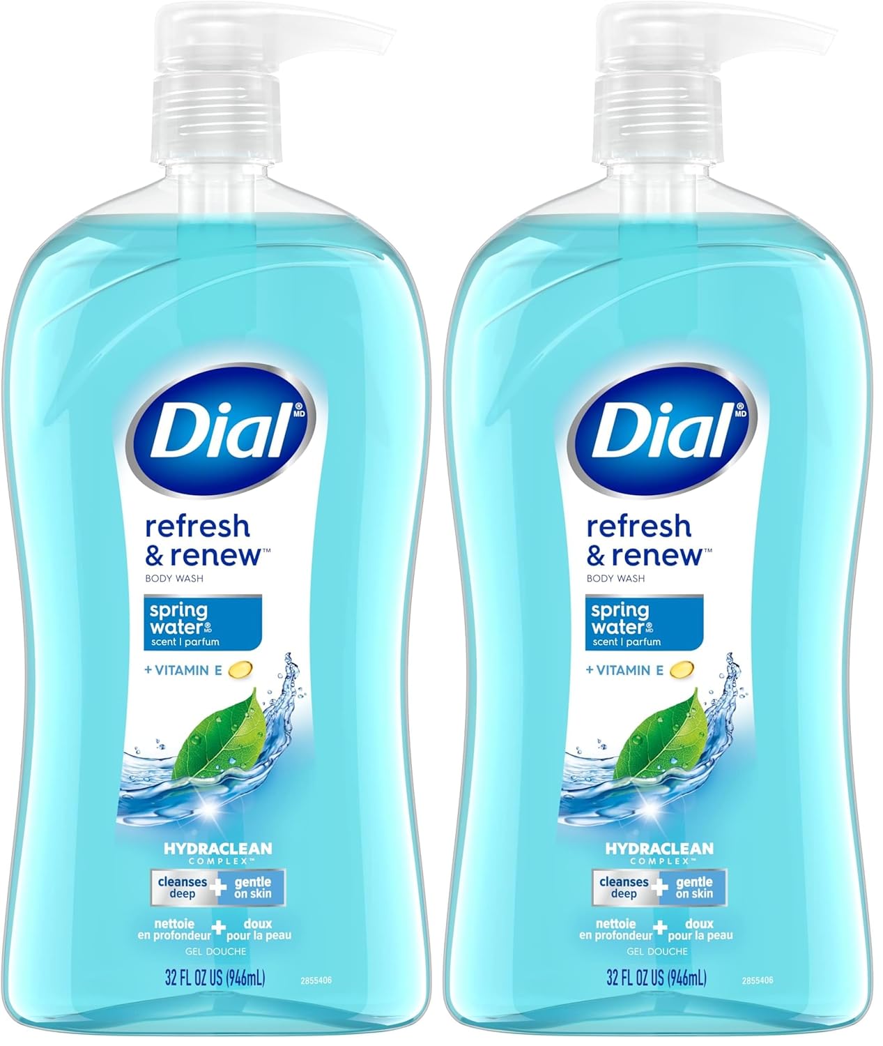 Dial Body Wash, Refresh & Renew Spring Water, 32 fl oz