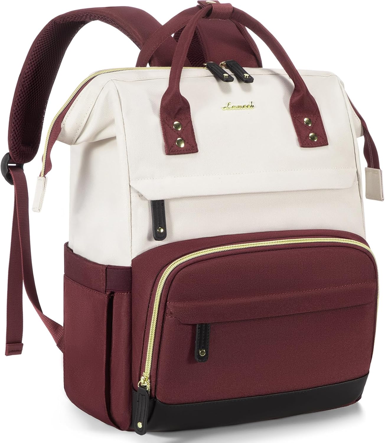 LOVEVOOK Laptop Backpack for Women, 15.6 Inch Work Business Backpacks Purse With Large Capacity, Waterproof Nurse Bag College Bookbag for School, Waterproof Casual Daypack for Travel