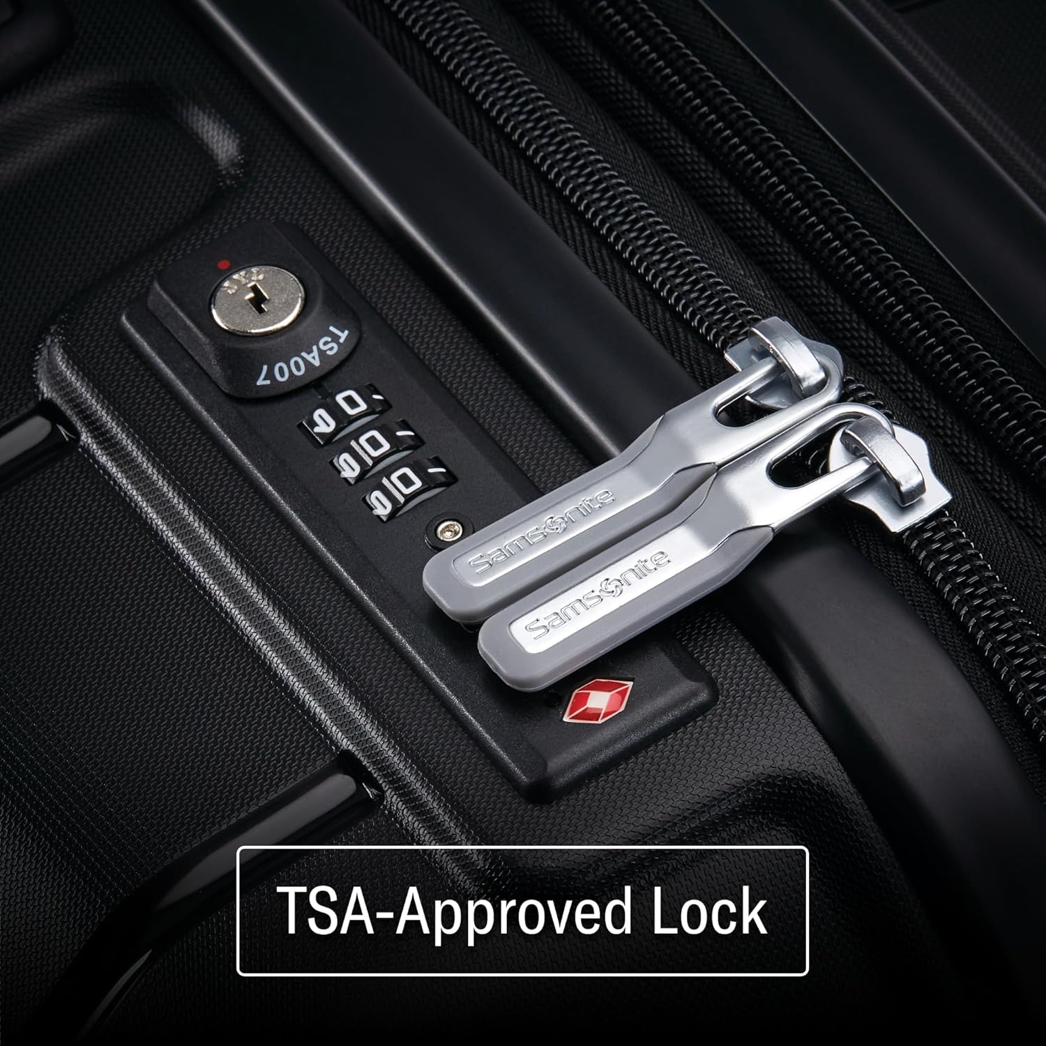 Samsonite Freeform Hardside Carry-On Luggage with Spinner Wheels - Hardshell Suitcase - TSA, Airline-Approved - Expandable Hard Shell, Smooth Rolling Wheels for Lightweight Travel - Navy