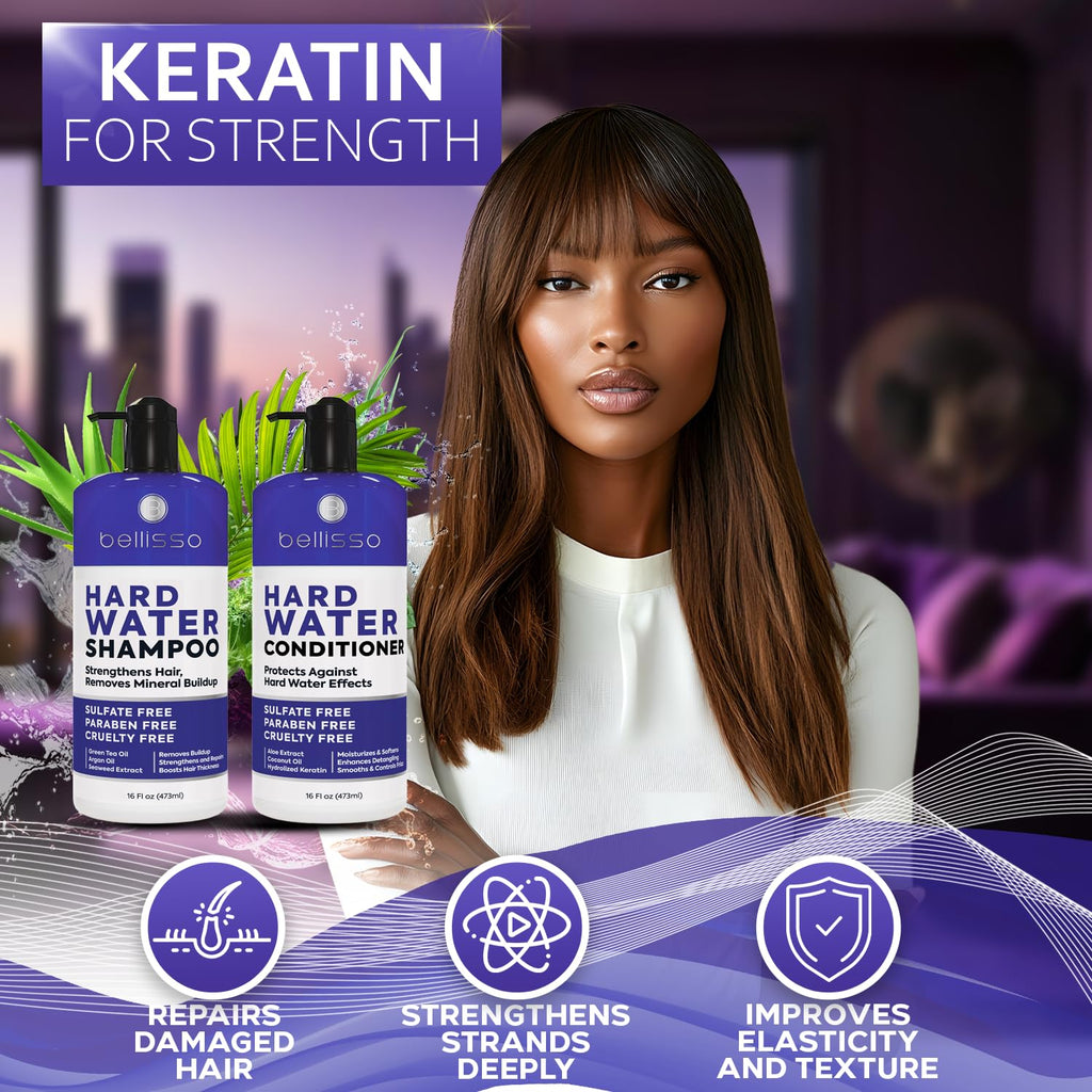 Biotin Shampoo and Conditioner Set - Sulfate and Paraben Free Treatment for Men and Women - Hair Thickening Volumizing Products to Help Boost Thinning Hair with Added Keratin