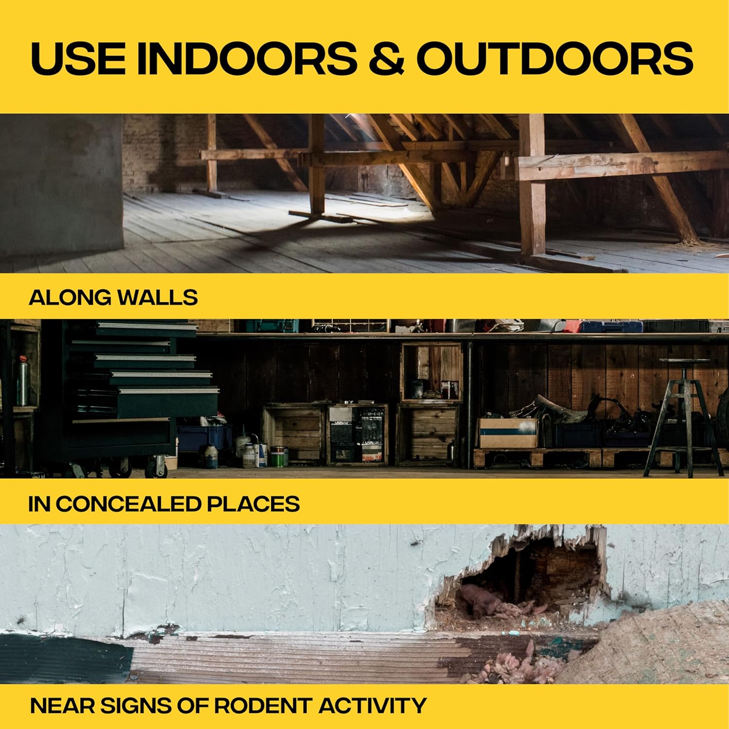 Victor Rat Poisoning for Inside & Outside Use - Kills Rats, Mice, Meadow Voles | Mouse Poisoning for Indoor & Outdoor Areas, Ready-to-Use, 4 lb Bag - M925