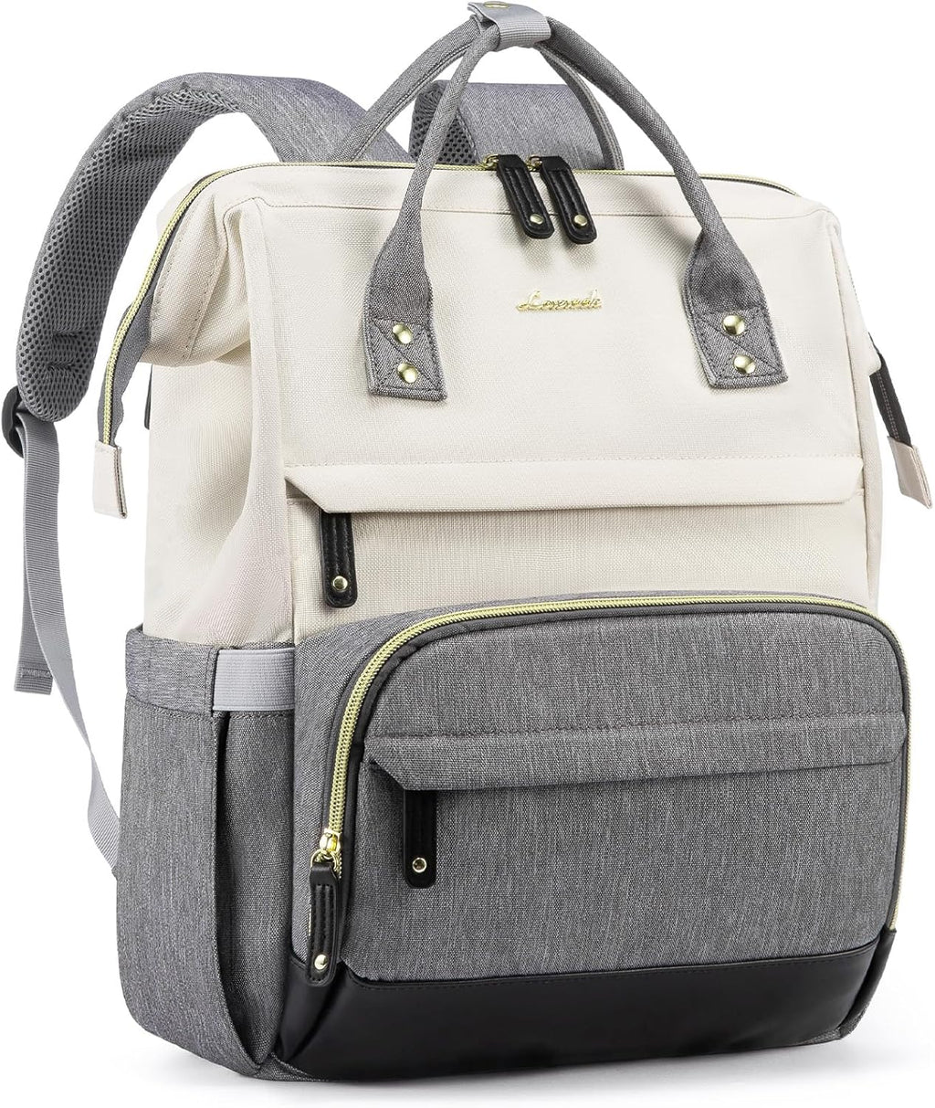LOVEVOOK Laptop Backpack for Women, 15.6 Inch Work Business Backpacks Purse With Large Capacity, Waterproof Nurse Bag College Bookbag for School, Waterproof Casual Daypack for Travel