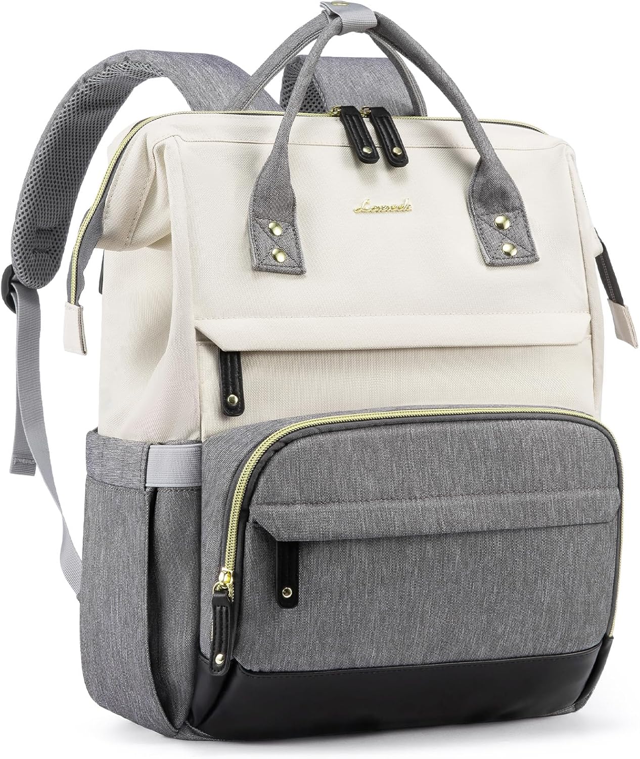 LOVEVOOK Laptop Backpack for Women, 15.6 Inch Work Business Backpacks Purse With Large Capacity, Waterproof Nurse Bag College Bookbag for School, Waterproof Casual Daypack for Travel