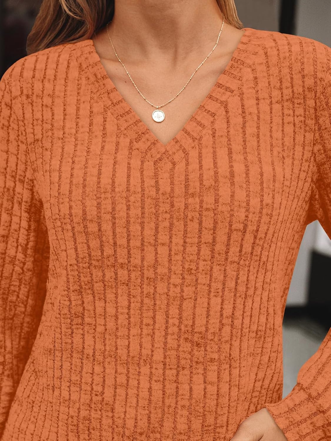 AUTOMET Womens V Neck Long Sleeve Shirt Fall Fashion Tops Tunic Dressy Casual Sweater Clothes Cute Trendy Work Outfits 2025