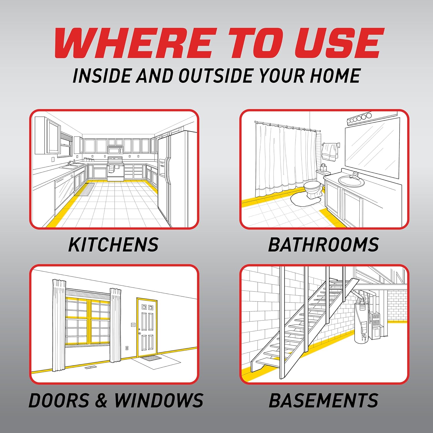 Ortho Home Defense Max Indoor Insect Barrier with Extended Reach Comfort Wand, Kills Ants, Roaches, Spiders, Fleas and Ticks, 1 gal.