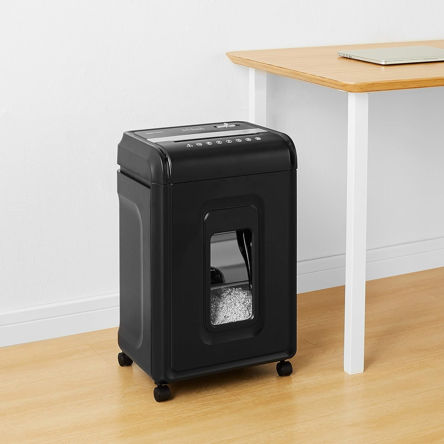 Basics 8-Sheet Cross Cut Paper Shredder and Credit Card Shredder - Black