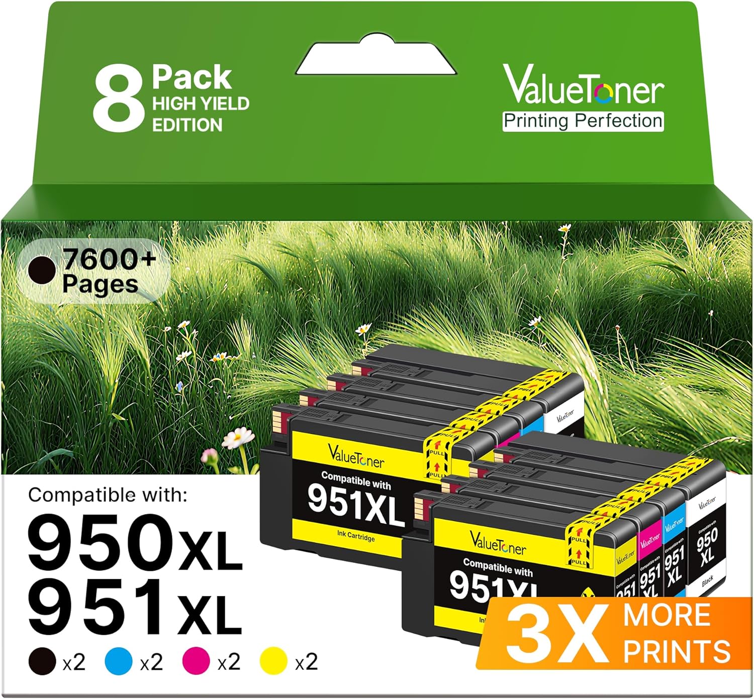 Valuetoner 245XL Ink Cartridge Replacement for Canon 245XL 246XL Combo Pack PG-245XL CL-246XL for Pixma TR4520 TR4527 MG2522 MG2520 MX490 MX492 TS202 TS302 TS3320 MG2920 Printer (Black, Color)