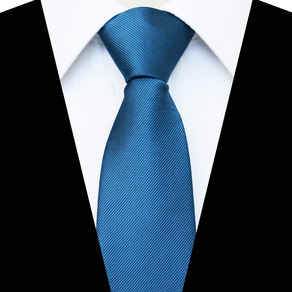 JEMYGINS 3.15“Solid Color Pre-tied Adjustable Necktie for Business and Wedding