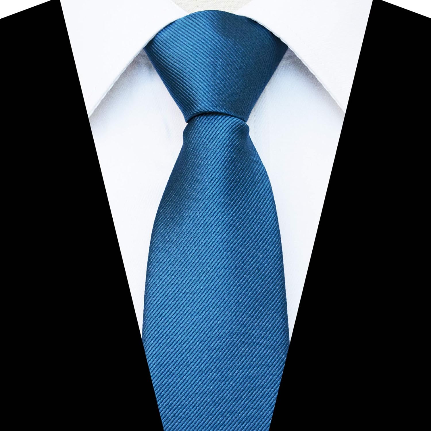 JEMYGINS 3.15“Solid Color Pre-tied Adjustable Necktie for Business and Wedding