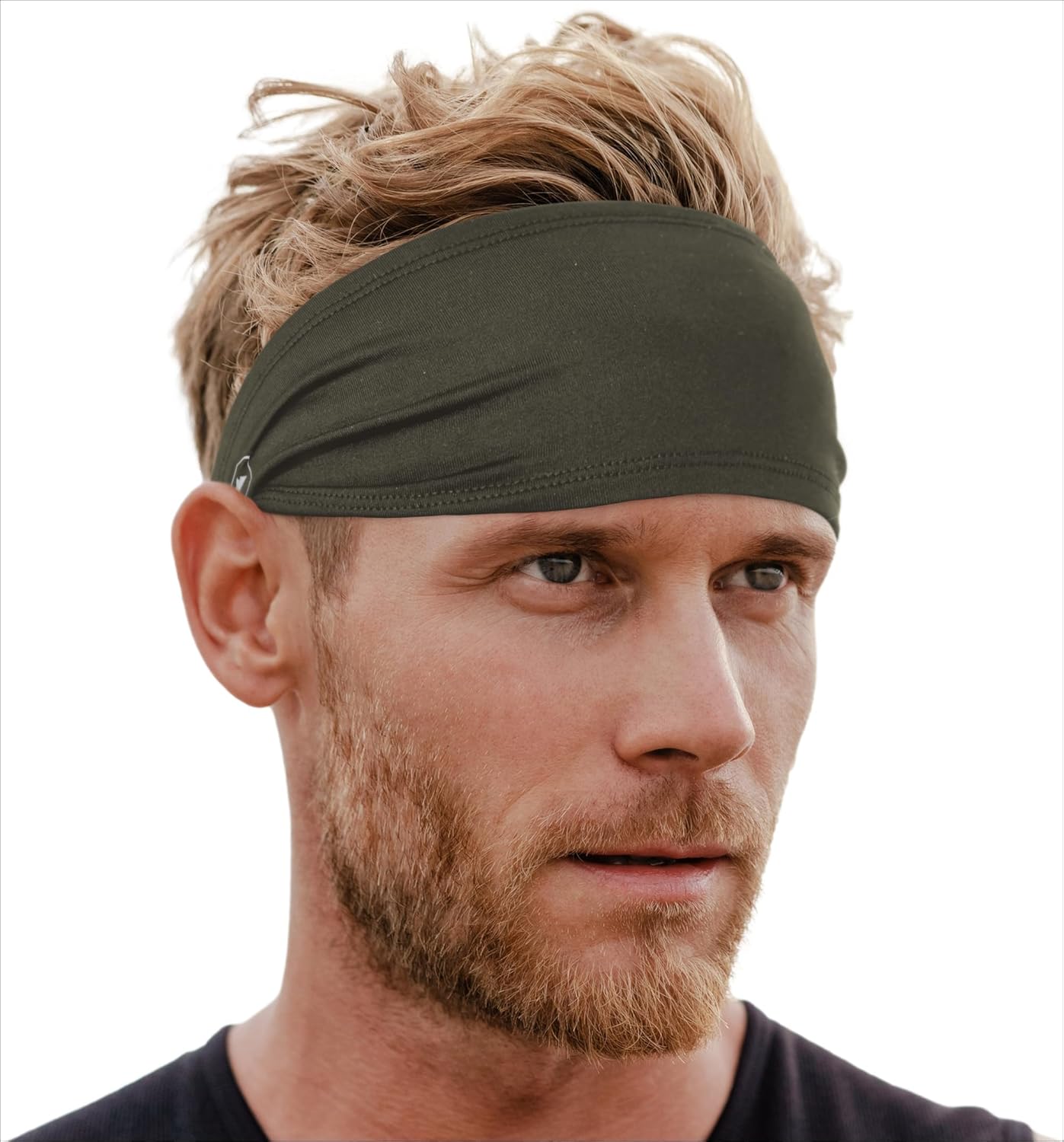 Tough Outfitters Headband for Men - Mens Headbands - Working Out Sports Performance Head Bands - Athletic Cycling Running Sweat Band, Football Headbands - Sweat Bands Men/Women