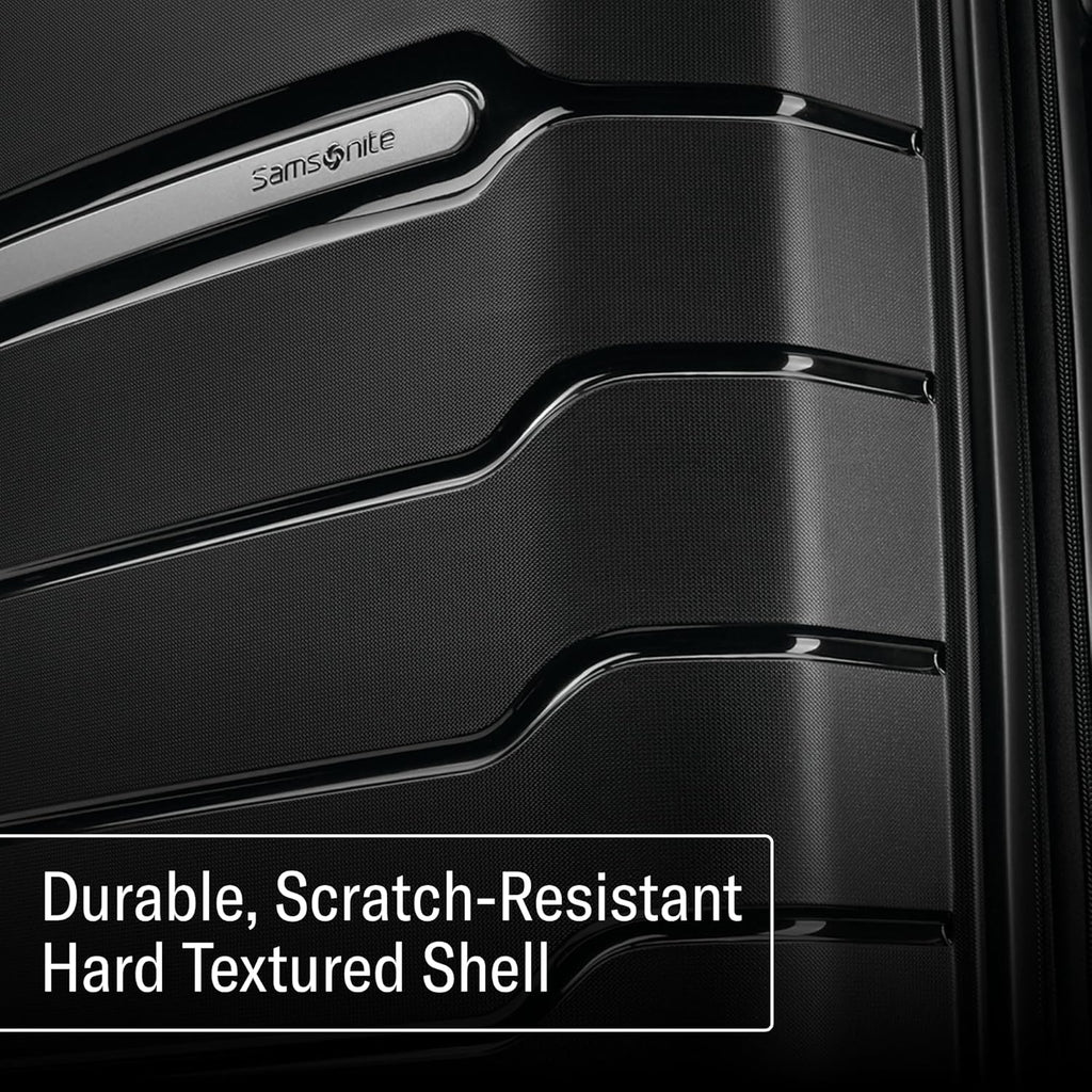 Samsonite Freeform Hardside Carry-On Luggage with Spinner Wheels - Hardshell Suitcase - TSA, Airline-Approved - Expandable Hard Shell, Smooth Rolling Wheels for Lightweight Travel - Navy