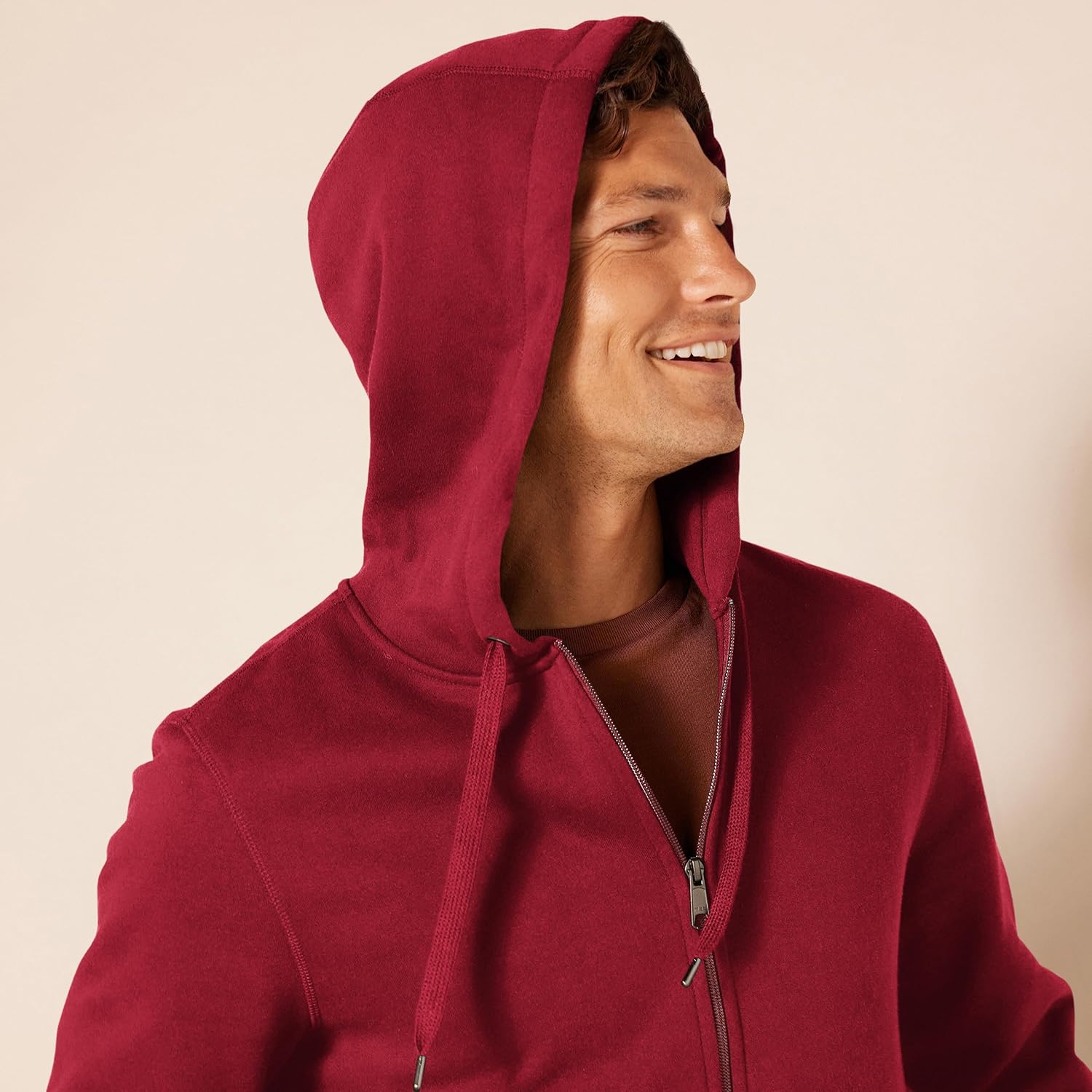 Essentials Men's Full-Zip Fleece Hoodie (Available in Big & Tall)