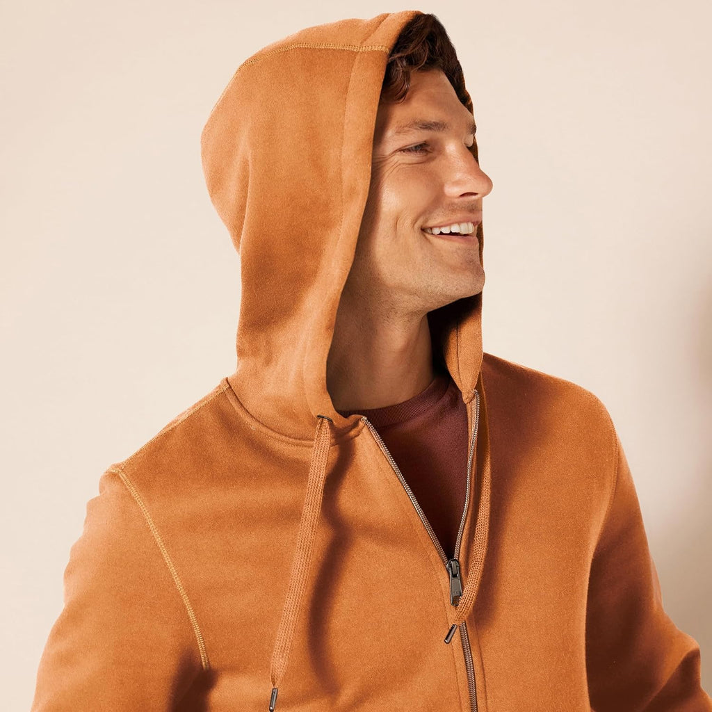 Essentials Men's Full-Zip Fleece Hoodie (Available in Big & Tall)