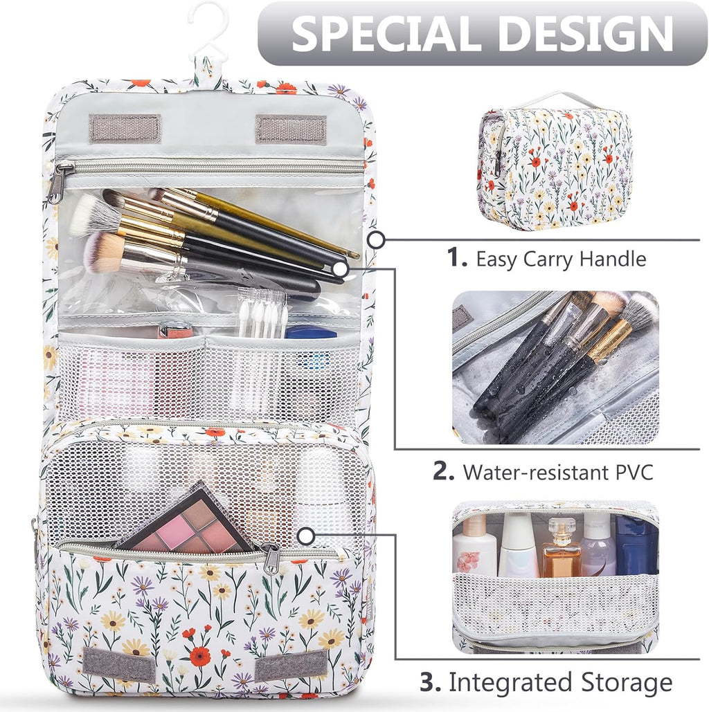 10 Set/8 Set Packing Cubes for Travel, Gifts for Women Mom,Anti-Tearing Suitcase Organizer for Luggage with Shoe & Hanging Toiletry Bag,OlarHike Vacation Essentials & Accessories for Cruise Ship,Cream