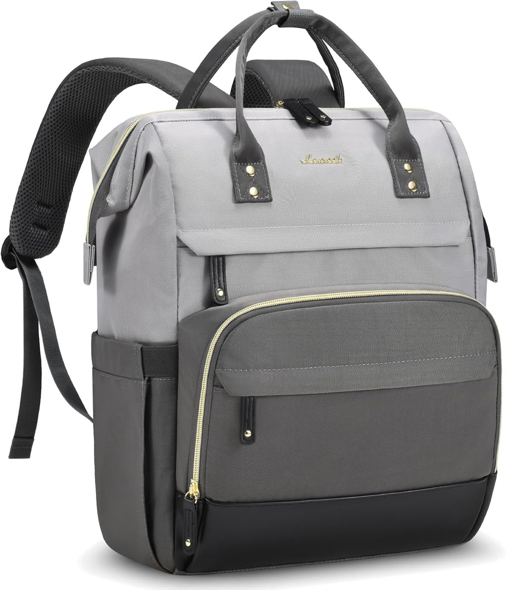 LOVEVOOK Laptop Backpack for Women, 15.6 Inch Work Business Backpacks Purse With Large Capacity, Waterproof Nurse Bag College Bookbag for School, Waterproof Casual Daypack for Travel