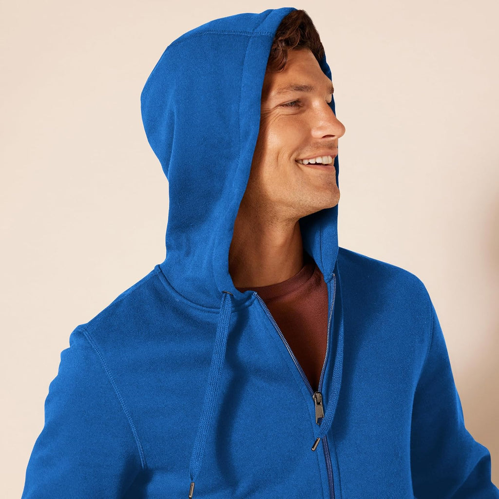 Essentials Men's Full-Zip Fleece Hoodie (Available in Big & Tall)