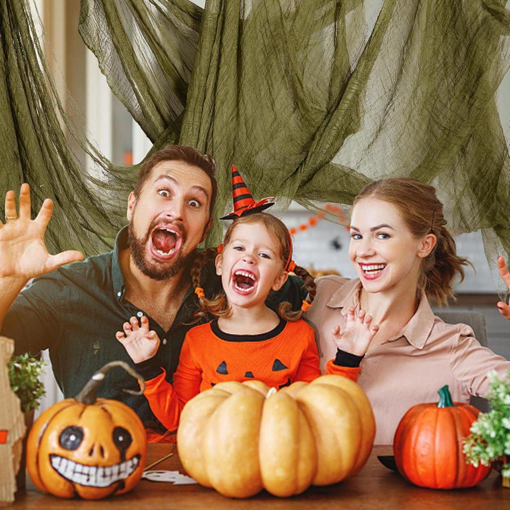 197" x 85" Halloween Creepy Cloth - Halloween Spooky Fabric Cloth - Scary Gauze Blood Creepy Cloth for Haunted House Halloween Party Yard Wall Doorway Outdoors Decoration