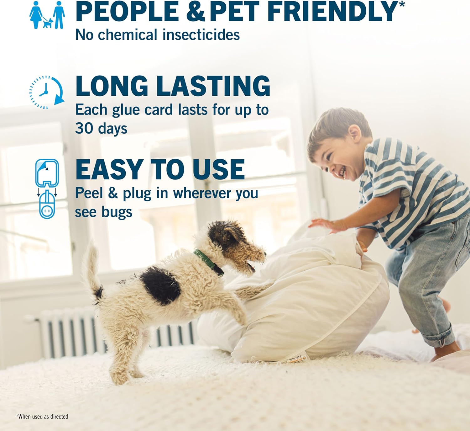 Safer Home Indoor Plug-In Fly Trap - SH502 - Effective Fruit Fly Traps for Indoors, Gnat Traps for House Indoor, 400 Sq Ft Protection - Style: 1 Device + 2 Glue Cards