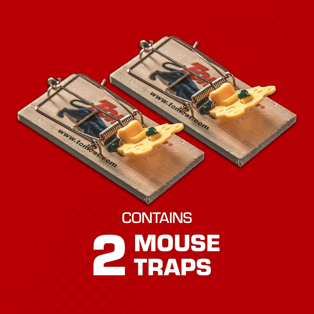 Tomcat Mouse Traps (Wooden), 4 Traps