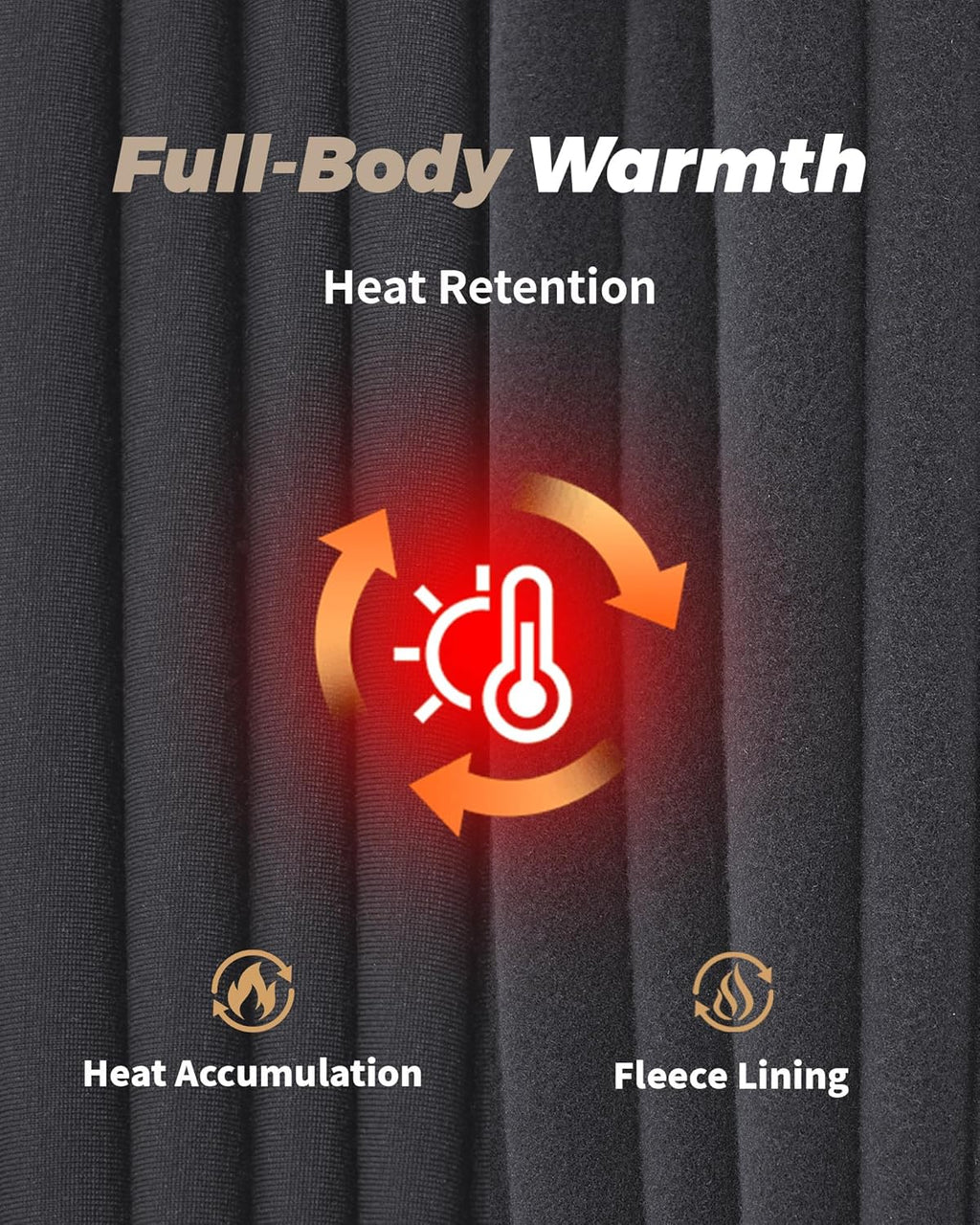 WEERTI Thermal Underwear for Men Long Johns with Fleece Lined Base Layer Men Cold Weather Top Bottom