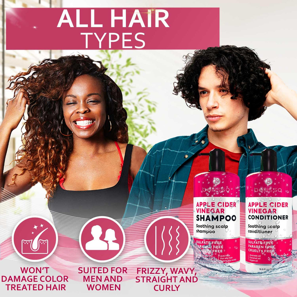 Biotin Shampoo and Conditioner Set - Sulfate and Paraben Free Treatment for Men and Women - Hair Thickening Volumizing Products to Help Boost Thinning Hair with Added Keratin